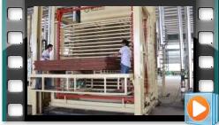 Plywood hot press machine